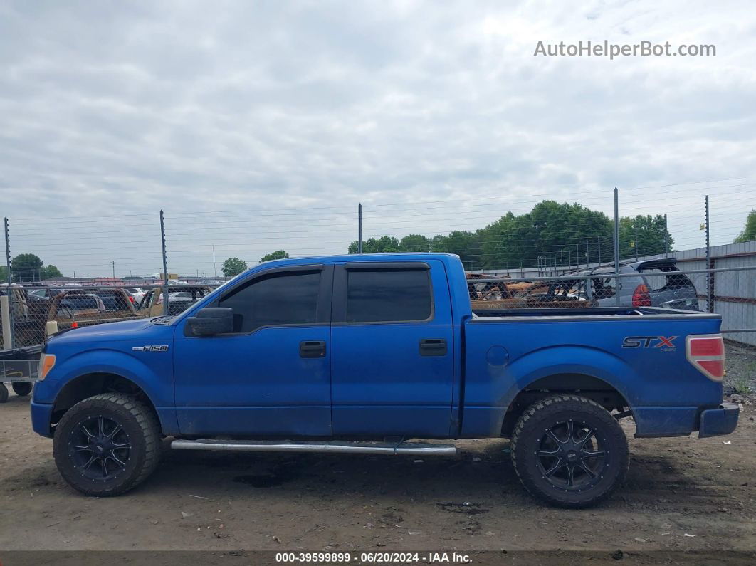 2014 Ford F-150 Stx Blue vin: 1FTFW1EF9EKE72852