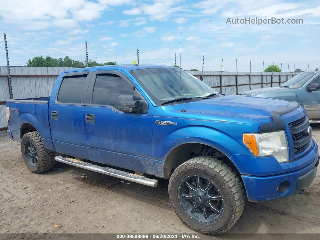 2014 Ford F-150 Stx Blue vin: 1FTFW1EF9EKE72852