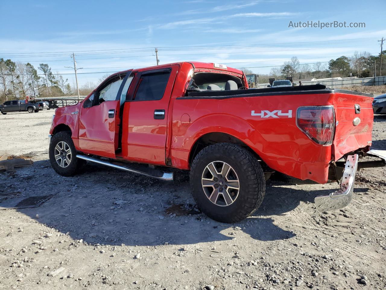 2011 Ford F150 Supercrew Red vin: 1FTFW1EFXBFA84484