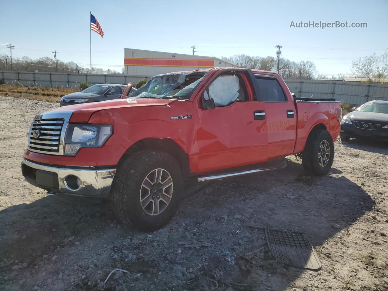 2011 Ford F150 Supercrew Red vin: 1FTFW1EFXBFA84484