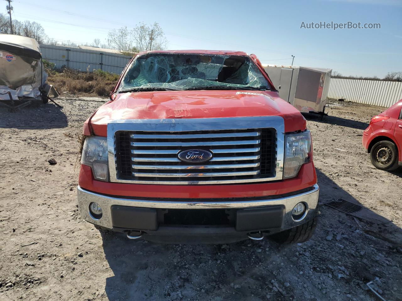 2011 Ford F150 Supercrew Red vin: 1FTFW1EFXBFA84484