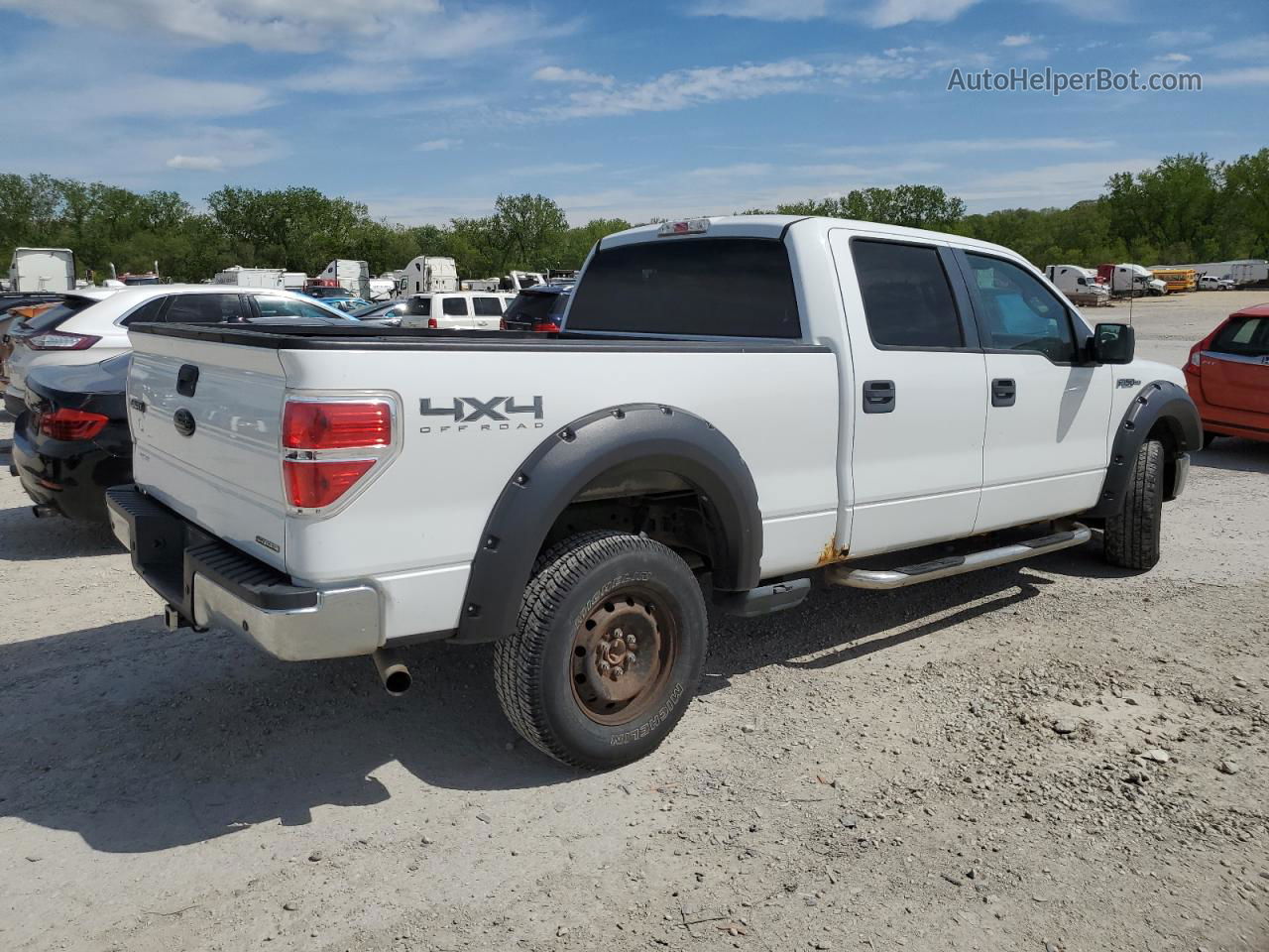 2011 Ford F150 Supercrew Белый vin: 1FTFW1EFXBFA86901