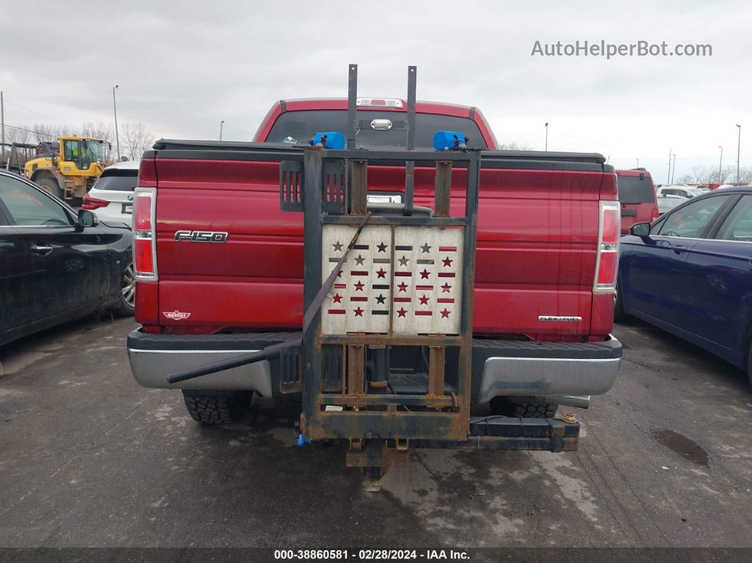 2014 Ford F-150 Xlt Burgundy vin: 1FTFW1EFXEFB08383