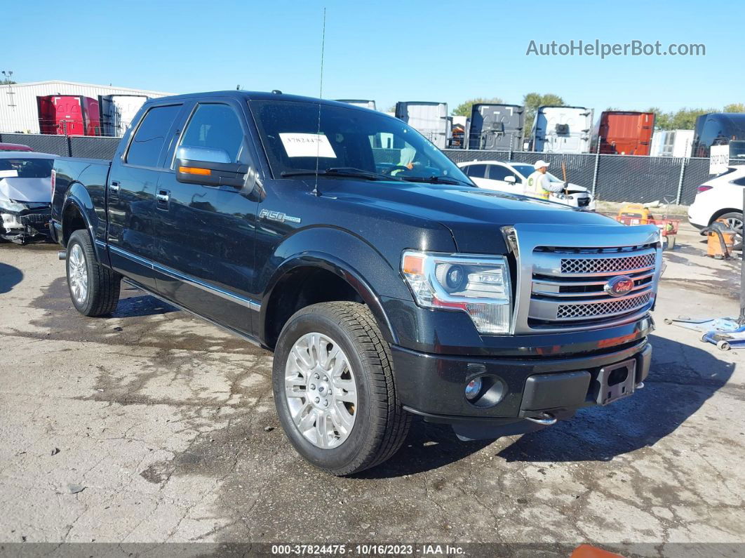 2014 Ford F-150 Platinum Черный vin: 1FTFW1EFXEFC50748