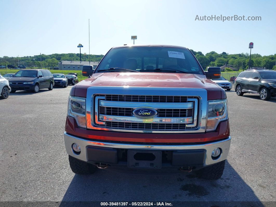 2014 Ford F-150 Xlt Red vin: 1FTFW1EFXEKD09496