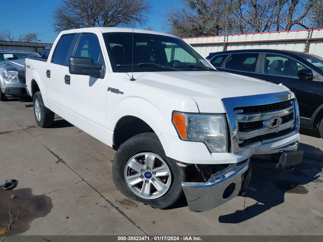 2014 Ford F-150 Xlt White vin: 1FTFW1EFXEKD65857