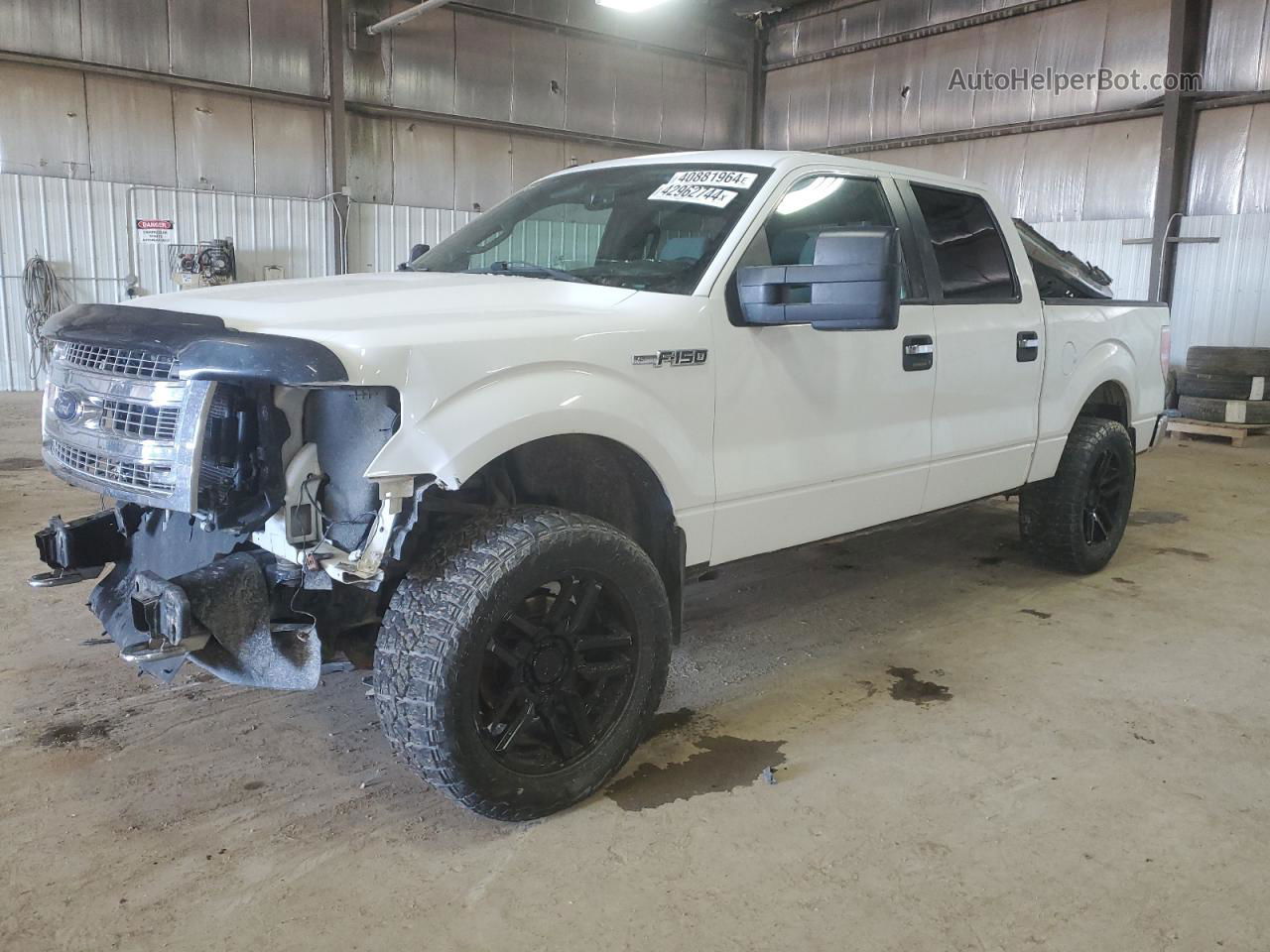 2014 Ford F150 Supercrew White vin: 1FTFW1EFXEKE72147