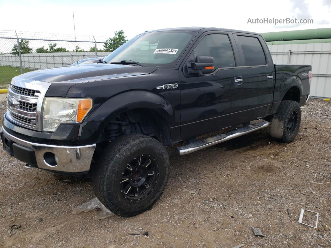 2014 Ford F150 Supercrew Black vin: 1FTFW1EFXEKE95802