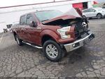 2017 Ford F-150 Lariat Burgundy vin: 1FTFW1EFXHKE01583