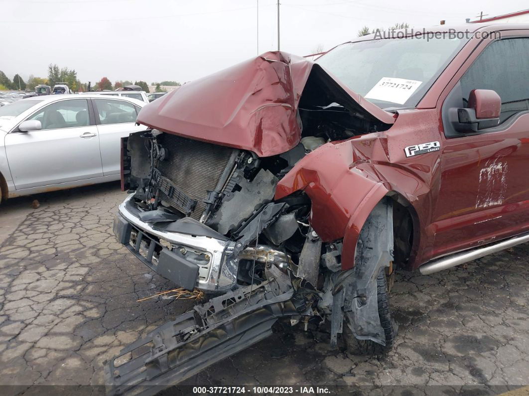 2017 Ford F-150 Lariat Burgundy vin: 1FTFW1EFXHKE01583