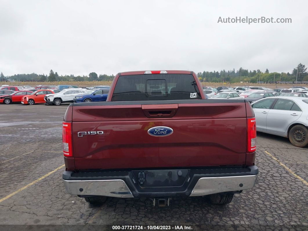 2017 Ford F-150 Lariat Burgundy vin: 1FTFW1EFXHKE01583