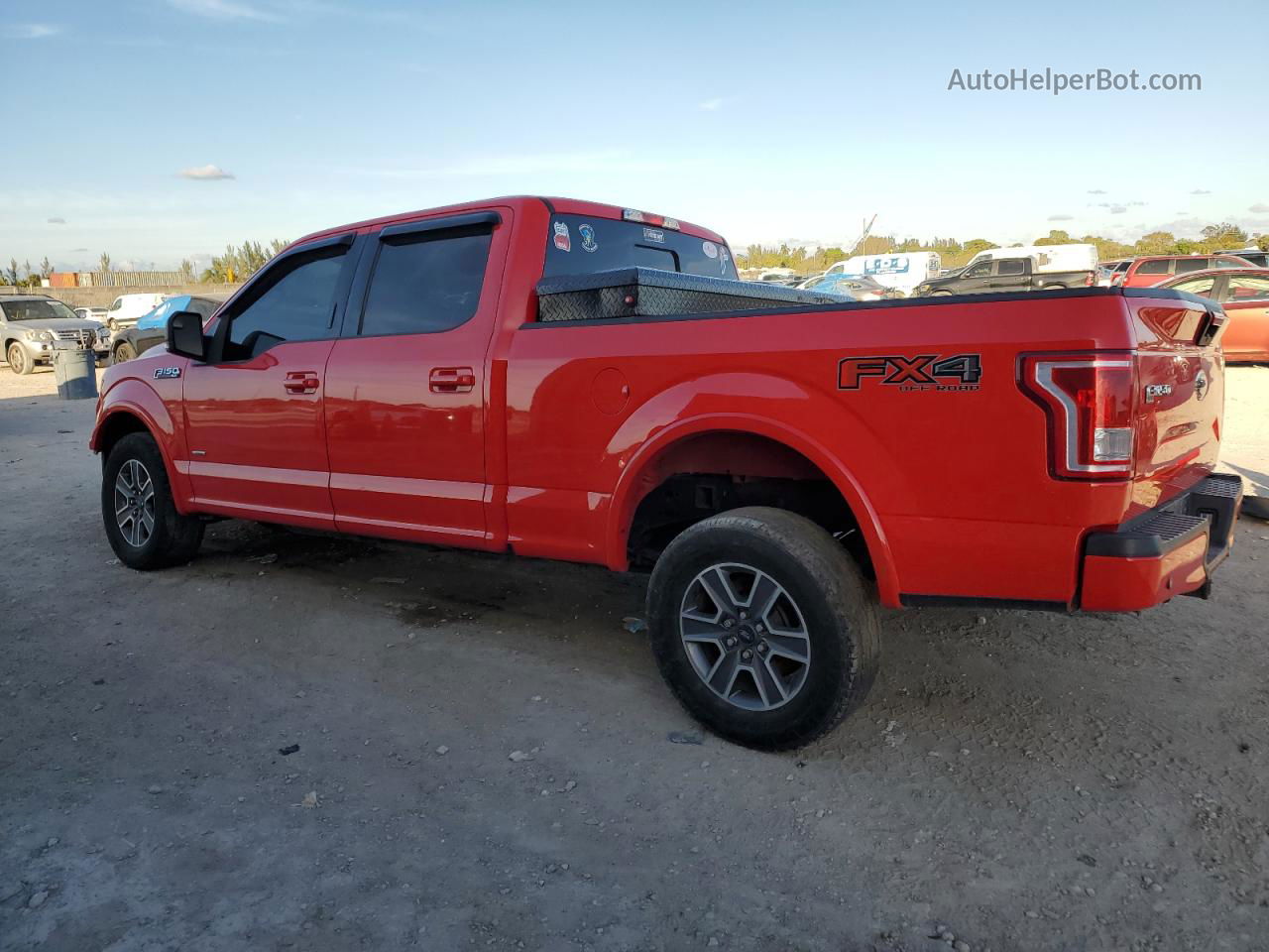 2017 Ford F150 Supercrew Red vin: 1FTFW1EG0HKD04143