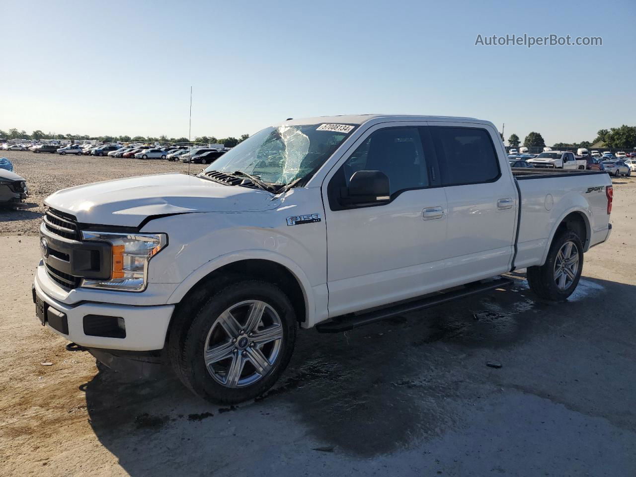 2018 Ford F150 Supercrew White vin: 1FTFW1EG0JFA58435