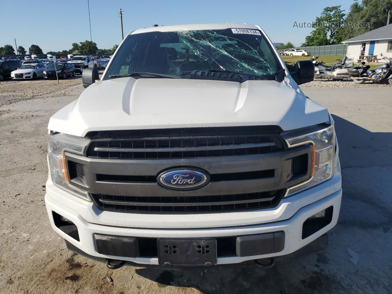 2018 Ford F150 Supercrew White vin: 1FTFW1EG0JFA58435