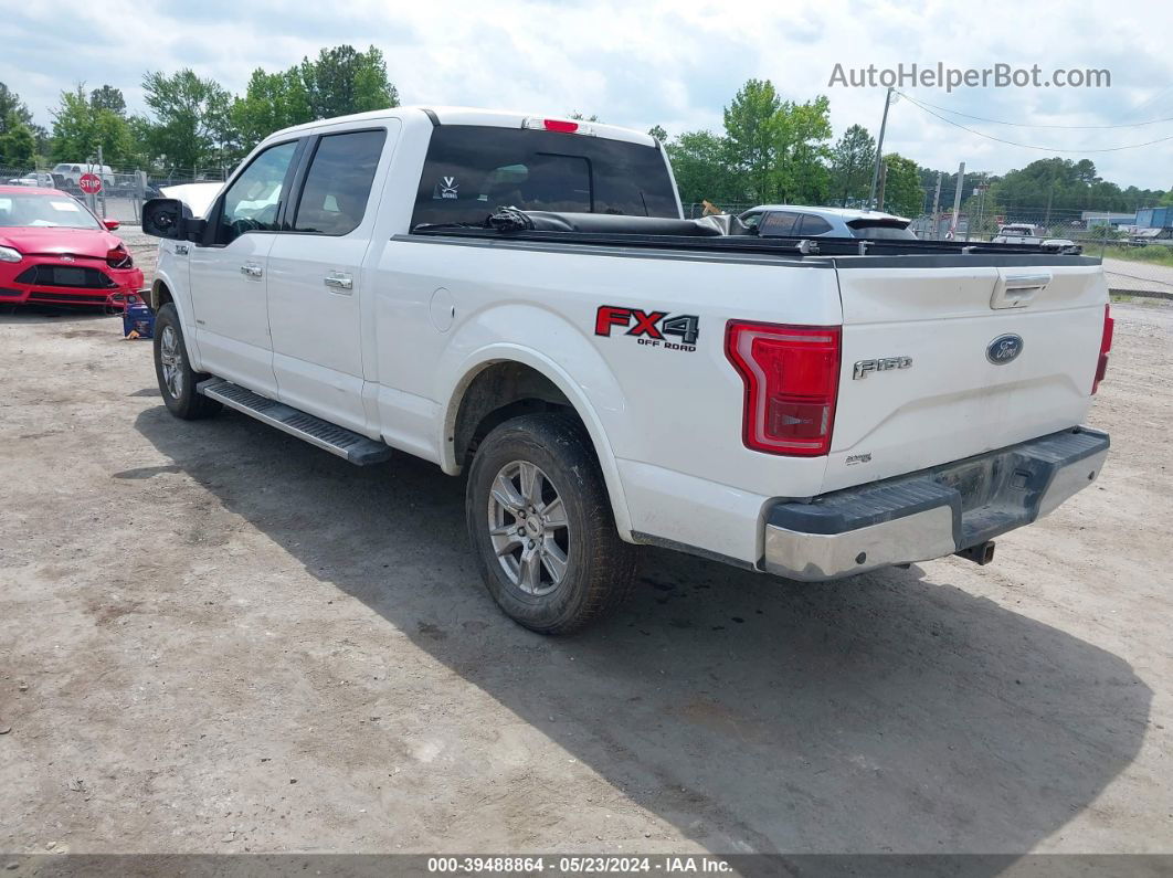 2017 Ford F-150 Lariat White vin: 1FTFW1EG1HKD15345