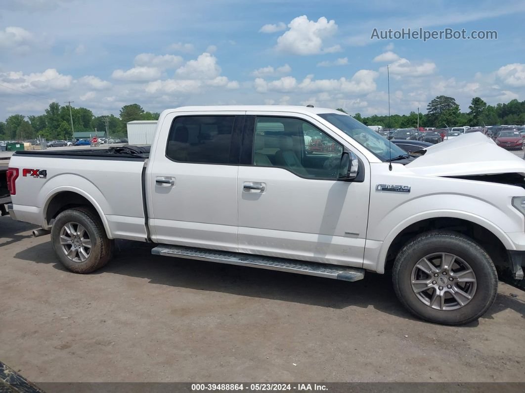 2017 Ford F-150 Lariat White vin: 1FTFW1EG1HKD15345