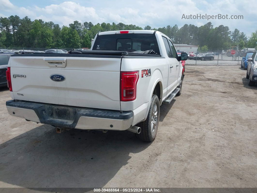 2017 Ford F-150 Lariat White vin: 1FTFW1EG1HKD15345