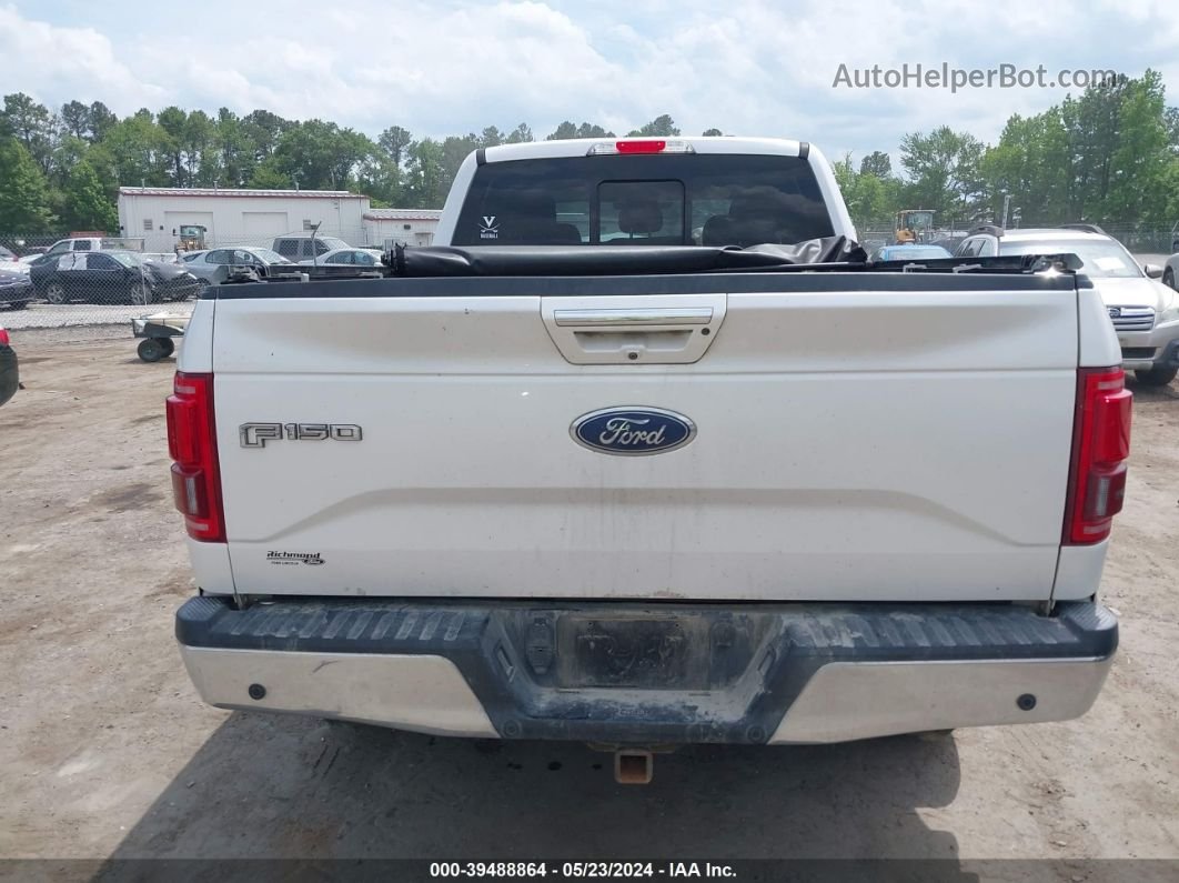 2017 Ford F-150 Lariat White vin: 1FTFW1EG1HKD15345