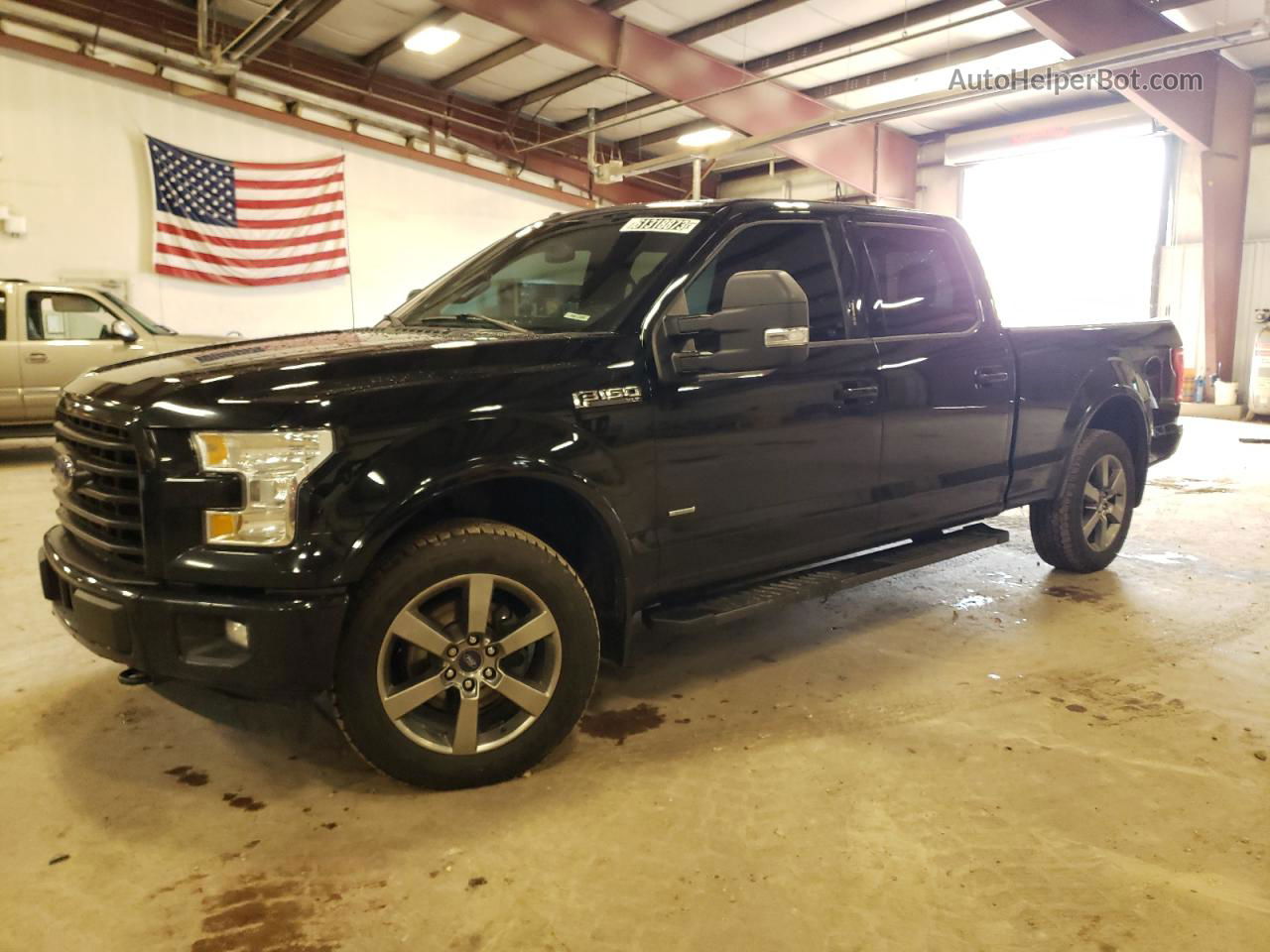 2017 Ford F150 Supercrew Black vin: 1FTFW1EG2HFA61203