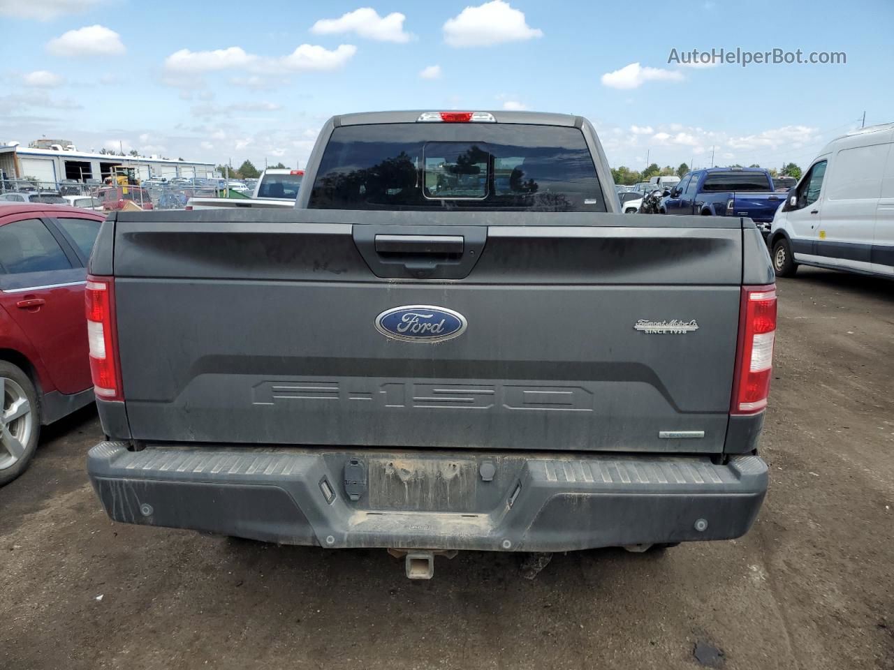 2018 Ford F150 Supercrew Gray vin: 1FTFW1EG2JKF77414