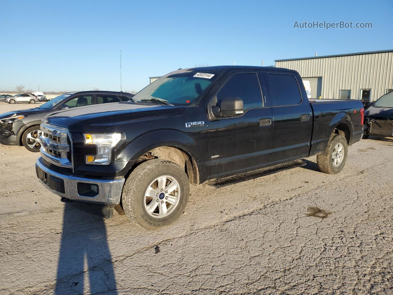 2017 Ford F150 Supercrew Black vin: 1FTFW1EG4HFA89228