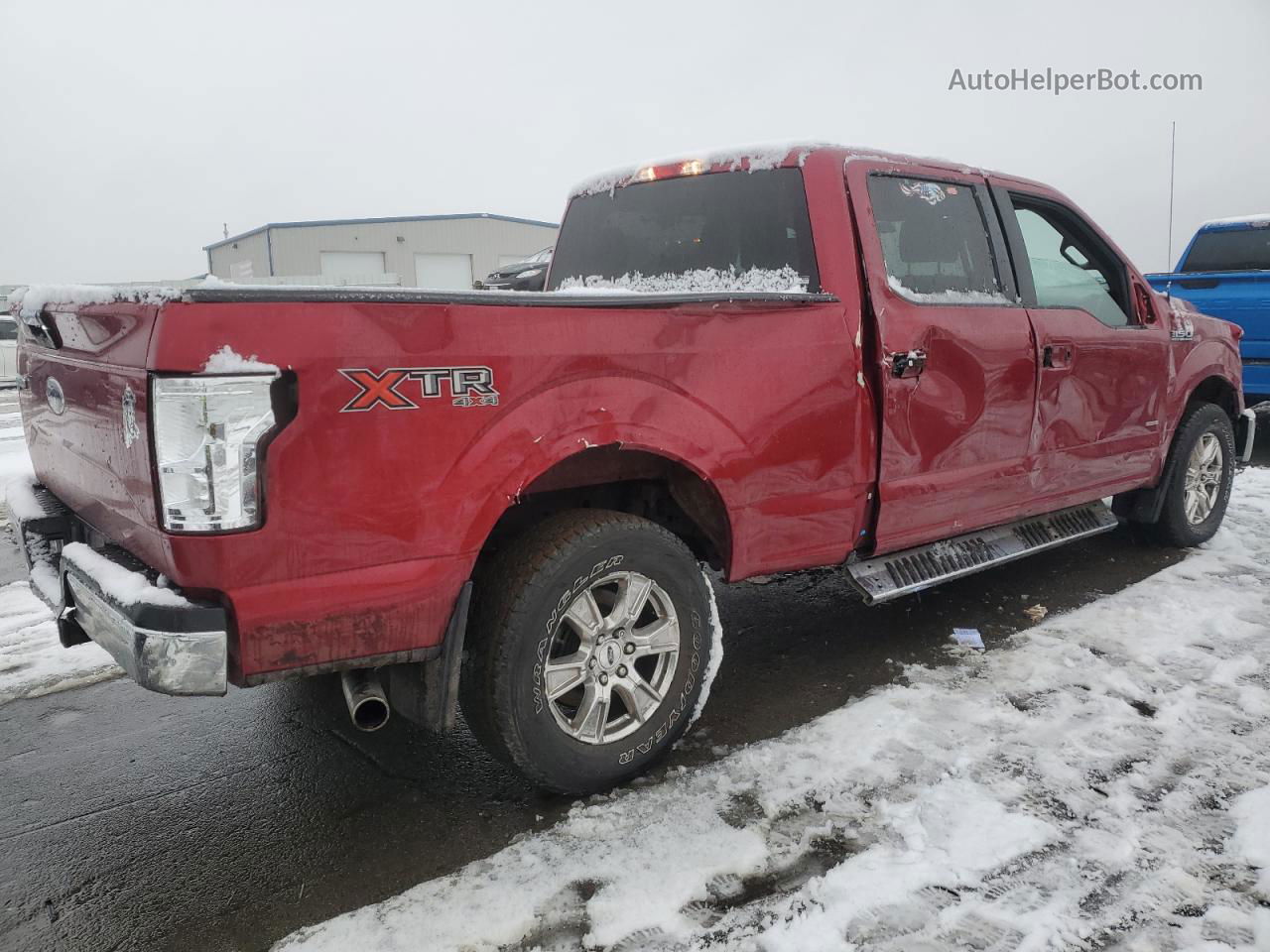 2017 Ford F150 Supercrew Red vin: 1FTFW1EG4HFB57219