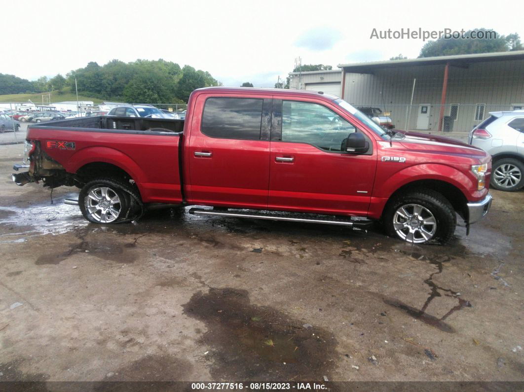 2017 Ford F-150 Xlt Red vin: 1FTFW1EG4HFC12204