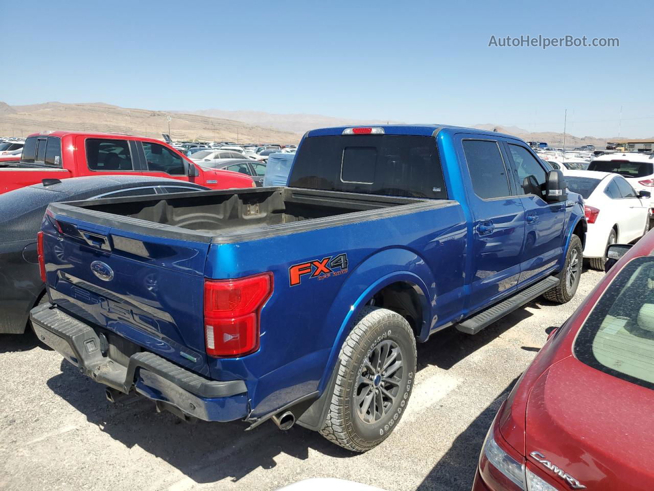 2018 Ford F150 Supercrew Blue vin: 1FTFW1EG4JFB75998