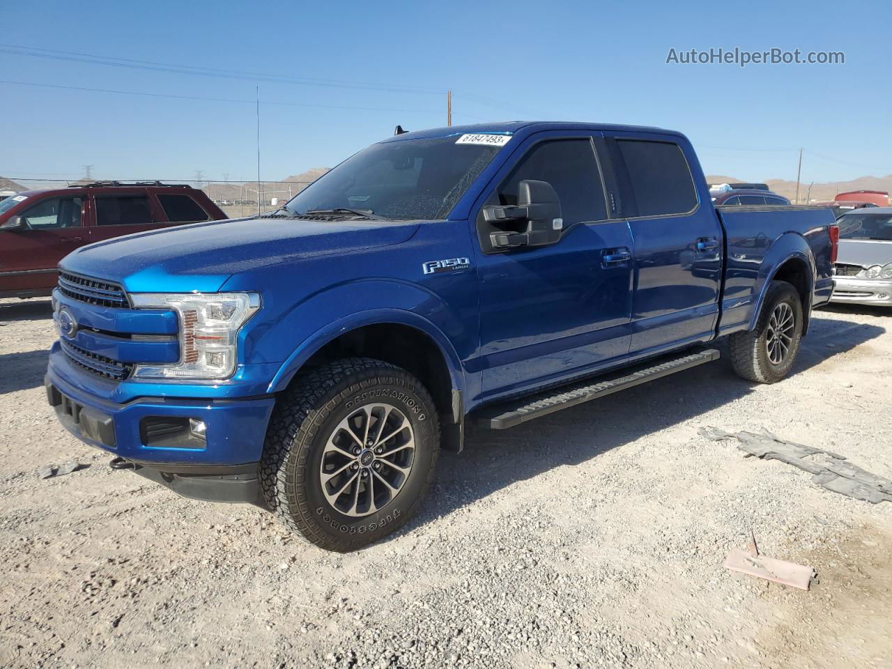 2018 Ford F150 Supercrew Синий vin: 1FTFW1EG4JFB75998