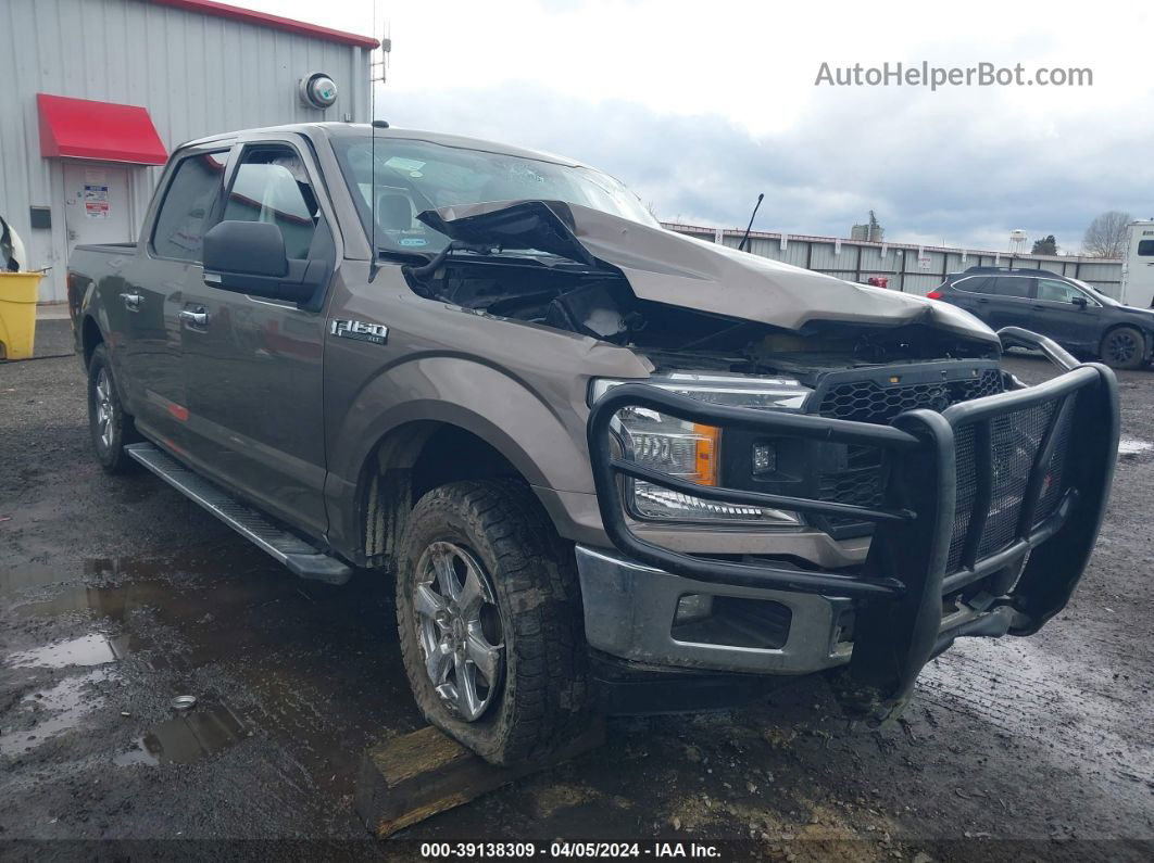 2018 Ford F-150 Xlt Brown vin: 1FTFW1EG4JKE01139