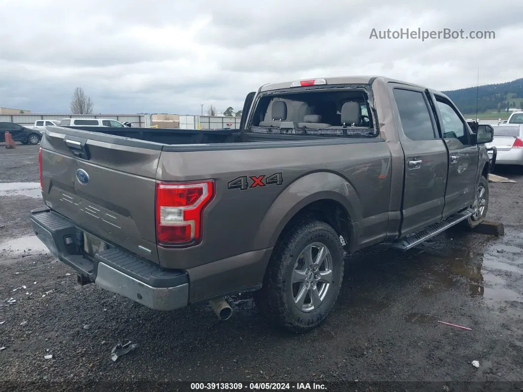 2018 Ford F-150 Xlt Brown vin: 1FTFW1EG4JKE01139