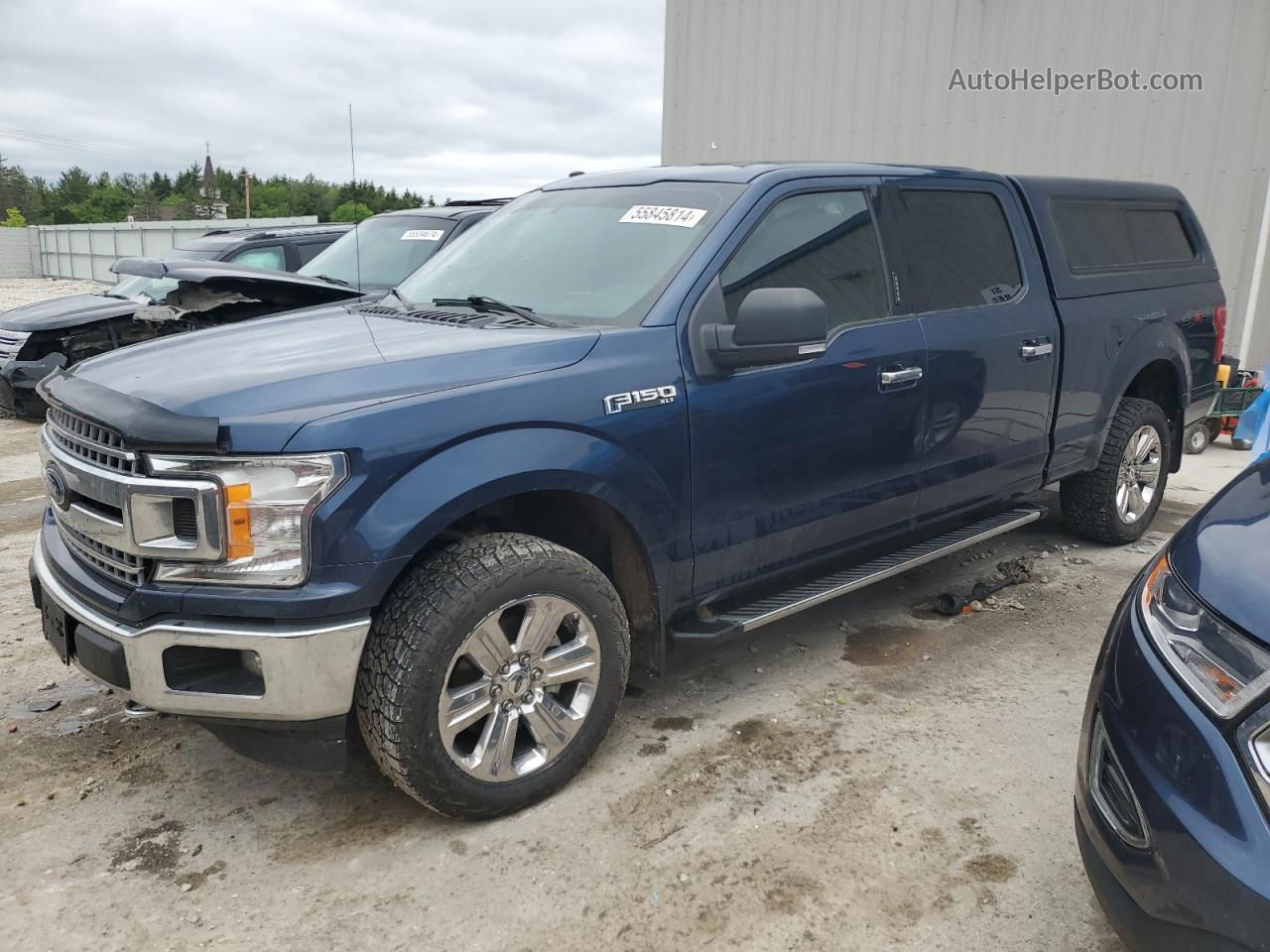 2018 Ford F150 Supercrew Blue vin: 1FTFW1EG5JKC34158