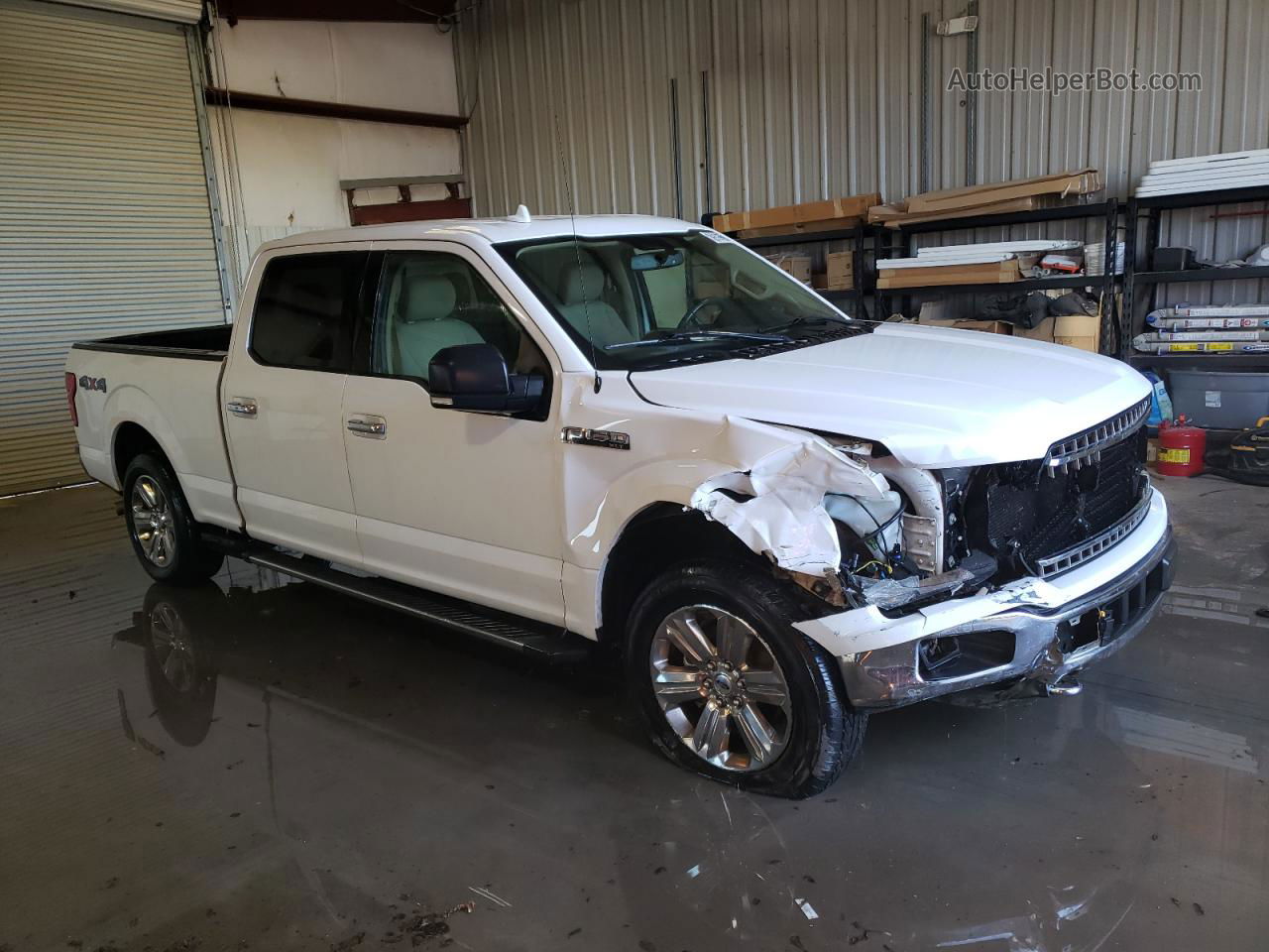 2018 Ford F150 Supercrew White vin: 1FTFW1EG6JKE65733