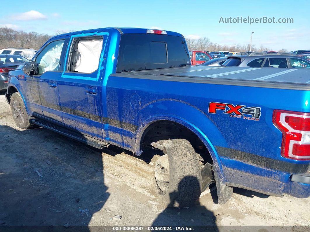 2018 Ford F-150 Xlt Blue vin: 1FTFW1EG7JFC17337