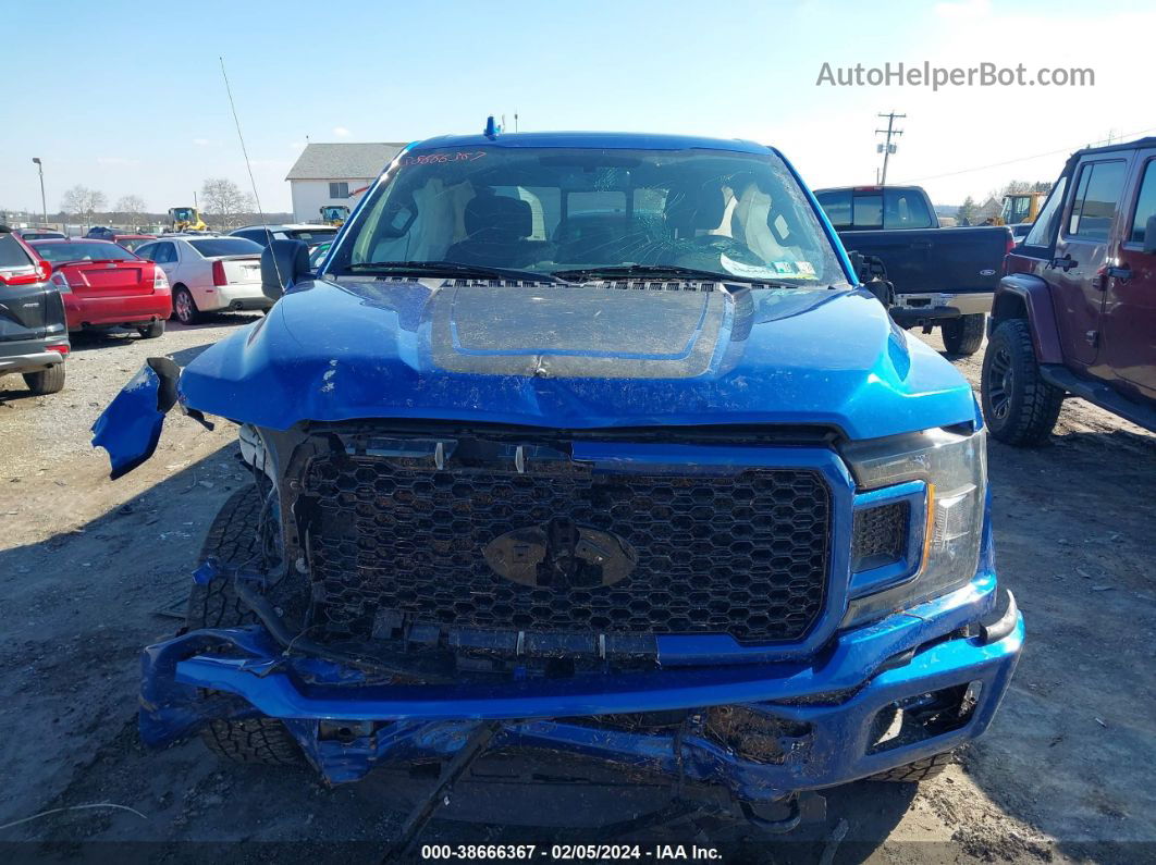 2018 Ford F-150 Xlt Blue vin: 1FTFW1EG7JFC17337