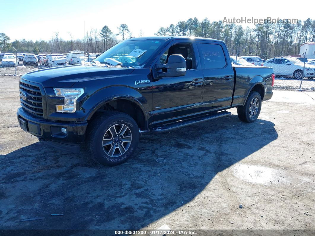 2017 Ford F-150 Xlt Black vin: 1FTFW1EG9HFC68140