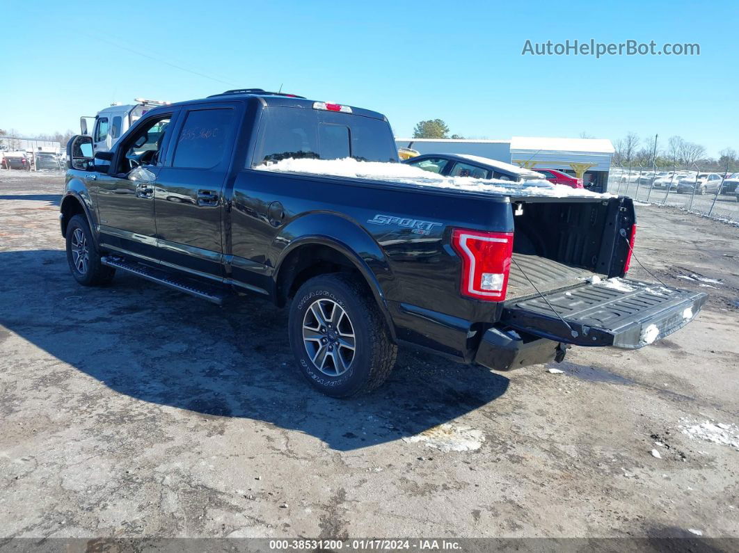 2017 Ford F-150 Xlt Black vin: 1FTFW1EG9HFC68140