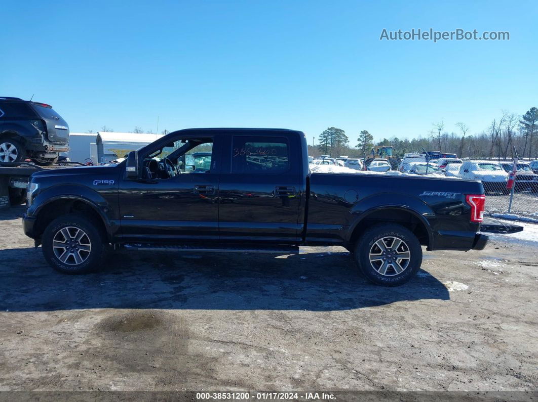 2017 Ford F-150 Xlt Black vin: 1FTFW1EG9HFC68140