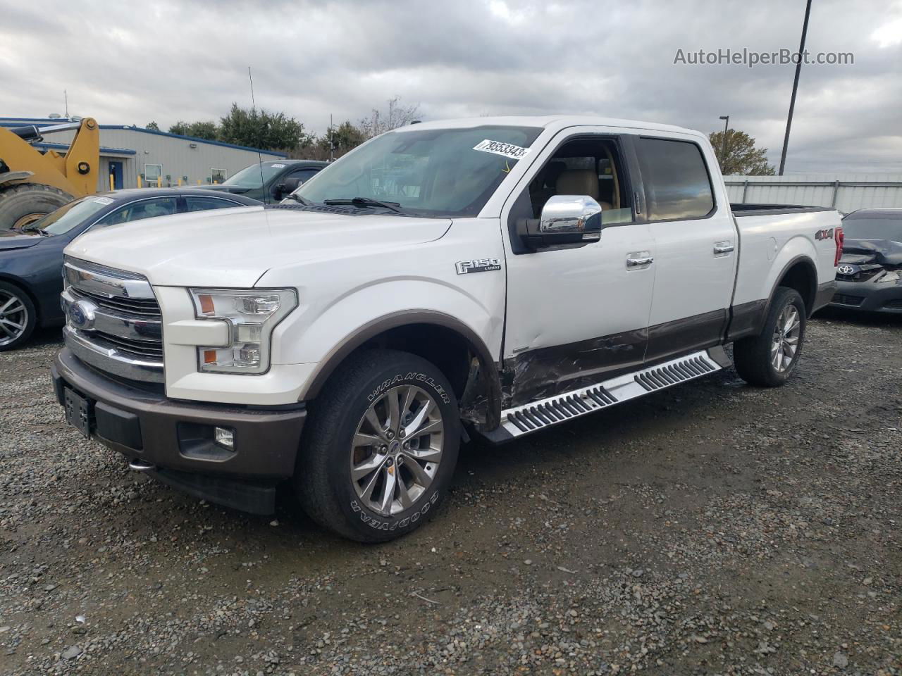 2017 Ford F150 Supercrew White vin: 1FTFW1EG9HKD82369