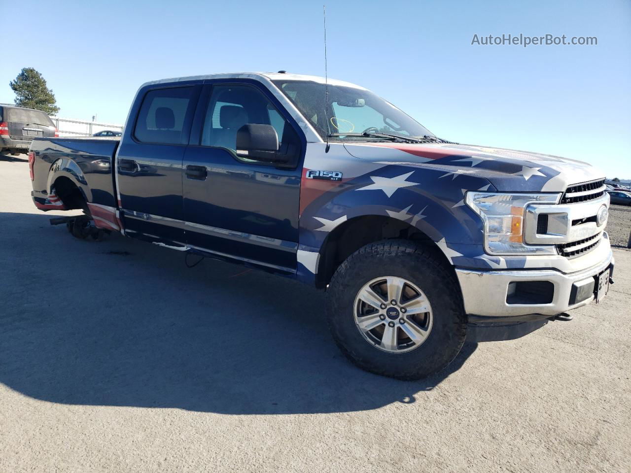 2018 Ford F150 Supercrew Blue vin: 1FTFW1EG9JKD62659