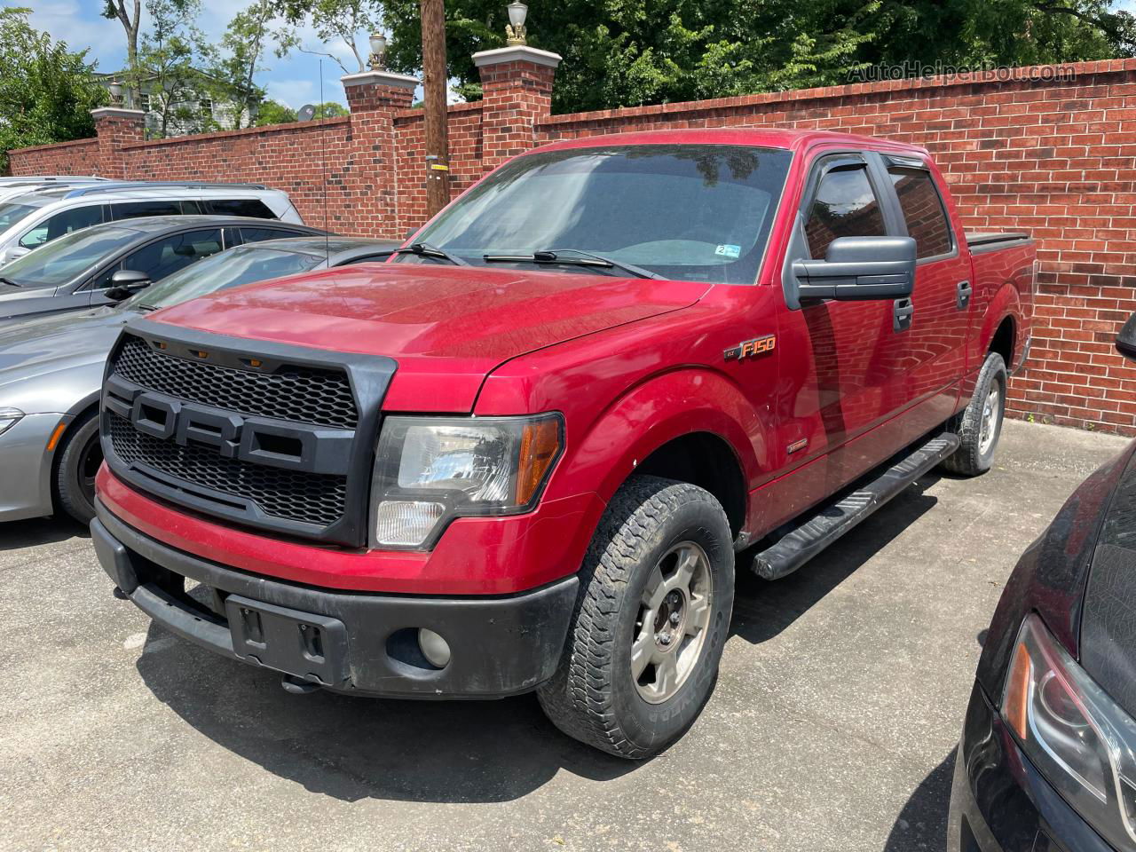 2011 Ford F150 Supercrew Red vin: 1FTFW1ET0BKD96326