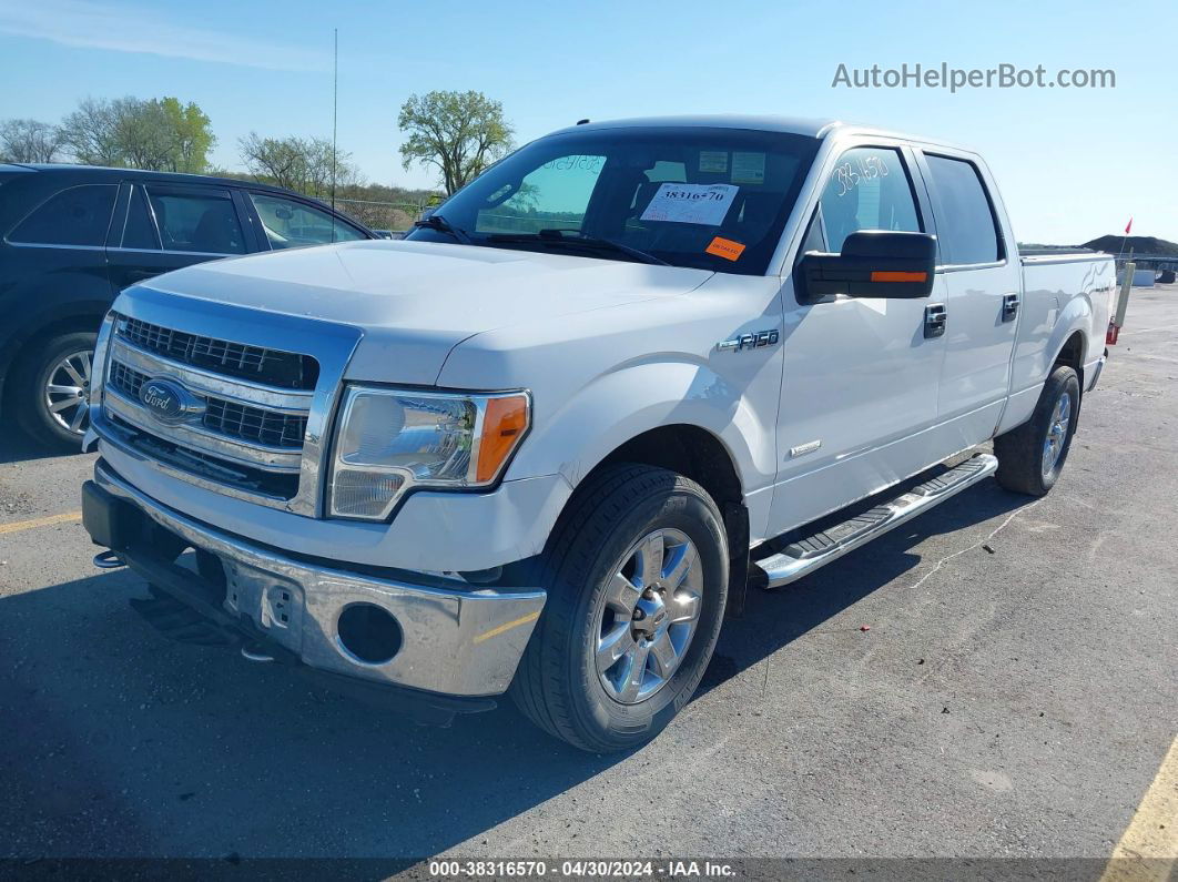 2014 Ford F-150 Xlt White vin: 1FTFW1ET0EKF25606