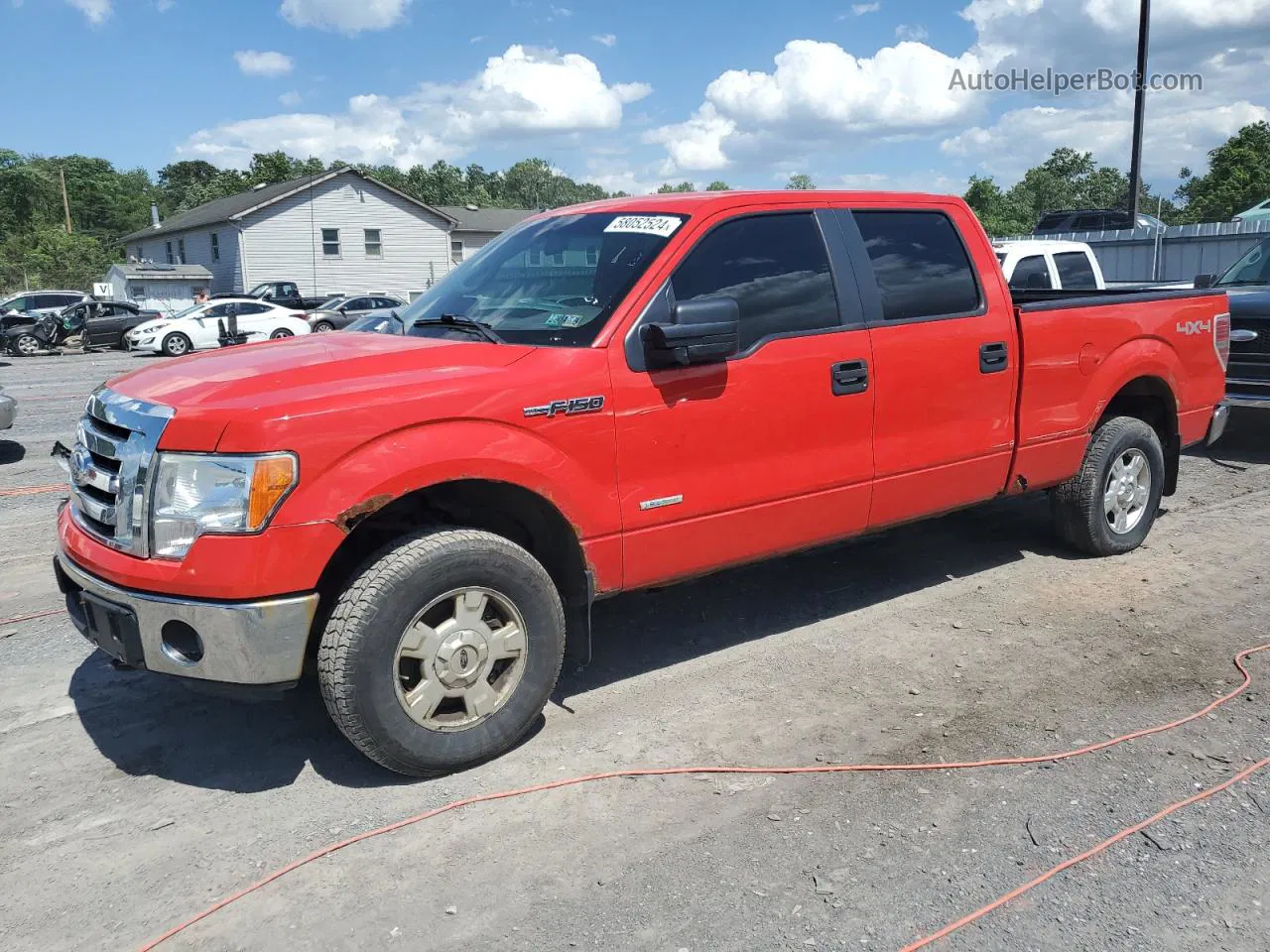 2011 Ford F150 Supercrew Red vin: 1FTFW1ET1BFB34663