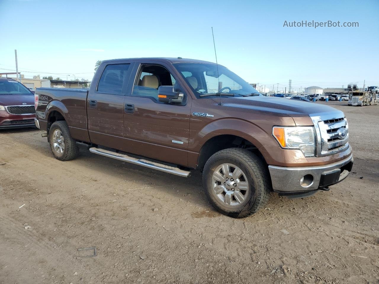 2011 Ford F150 Supercrew Brown vin: 1FTFW1ET1BKD82077