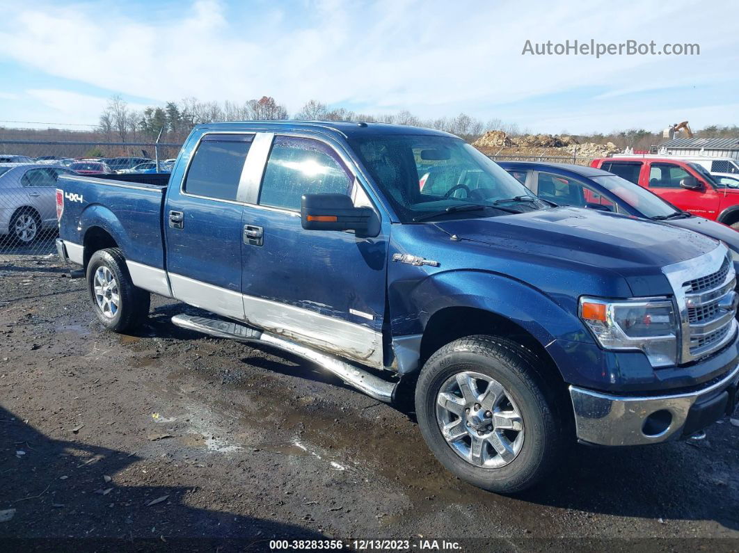 2014 Ford F-150 Xlt Blue vin: 1FTFW1ET1EFB92423