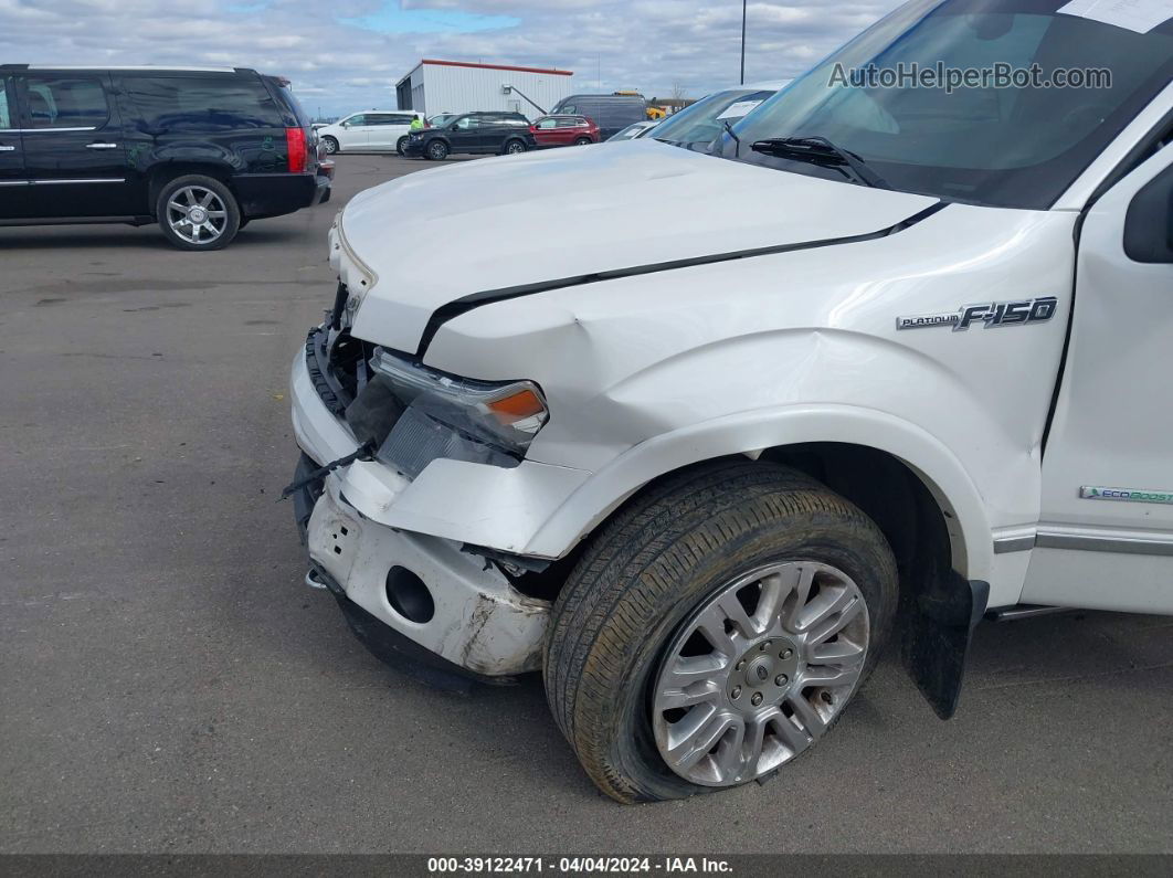 2014 Ford F-150 Platinum White vin: 1FTFW1ET1EFC34010