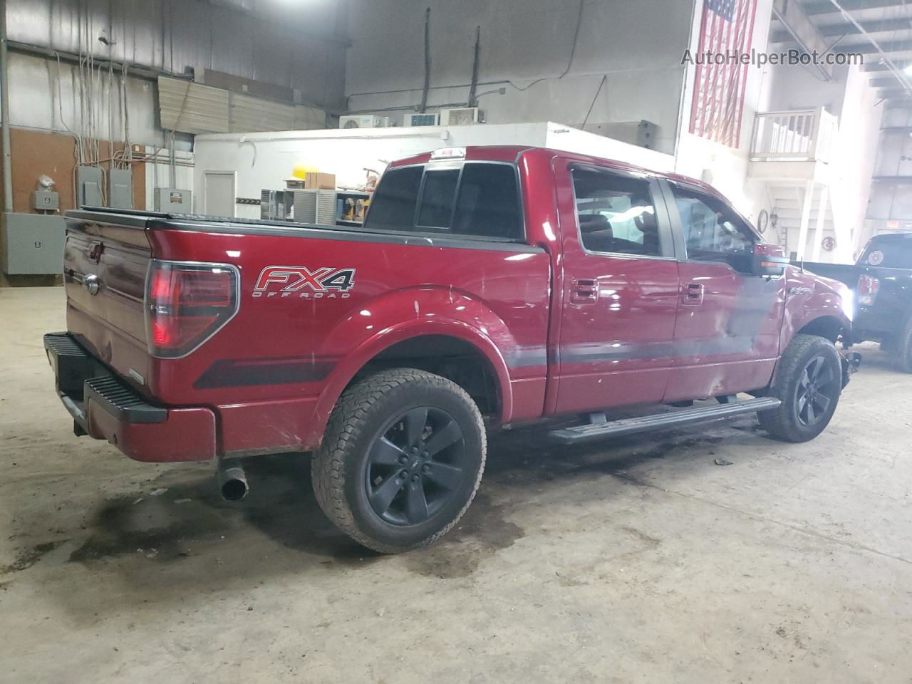 2014 Ford F150 Supercrew Burgundy vin: 1FTFW1ET1EFC56539