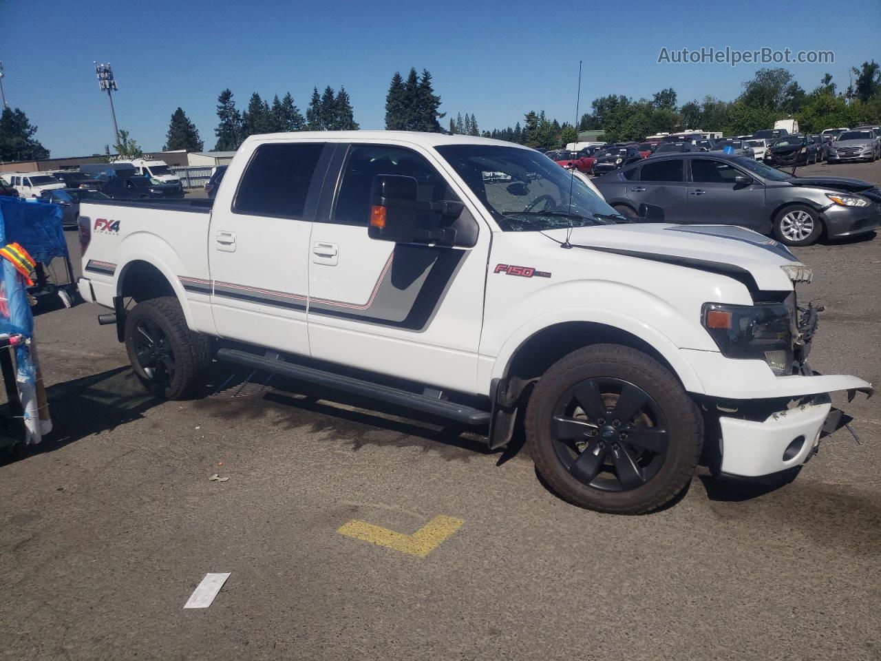 2014 Ford F150 Supercrew White vin: 1FTFW1ET1EFD14620