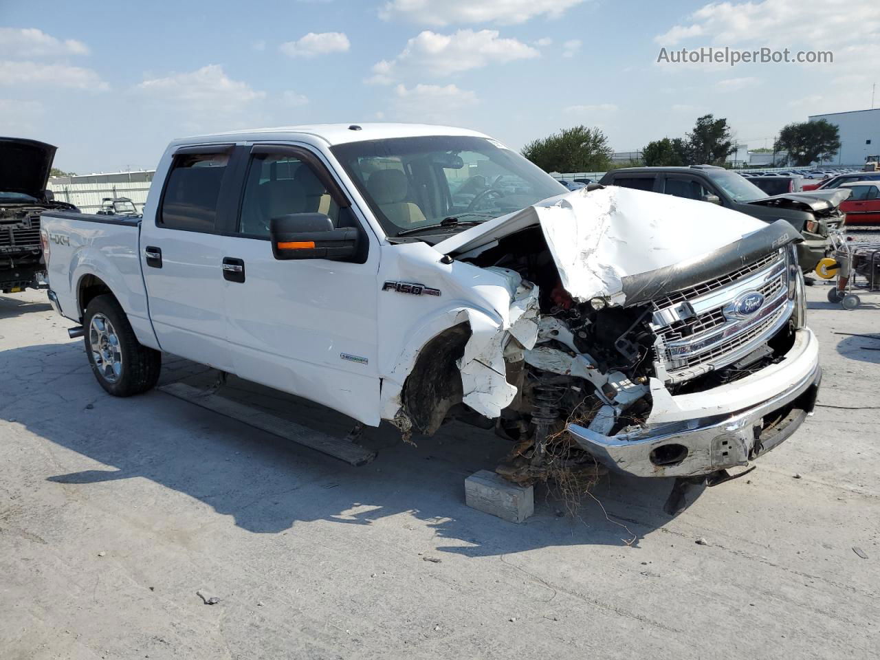 2014 Ford F150 Supercrew White vin: 1FTFW1ET1EKF15084