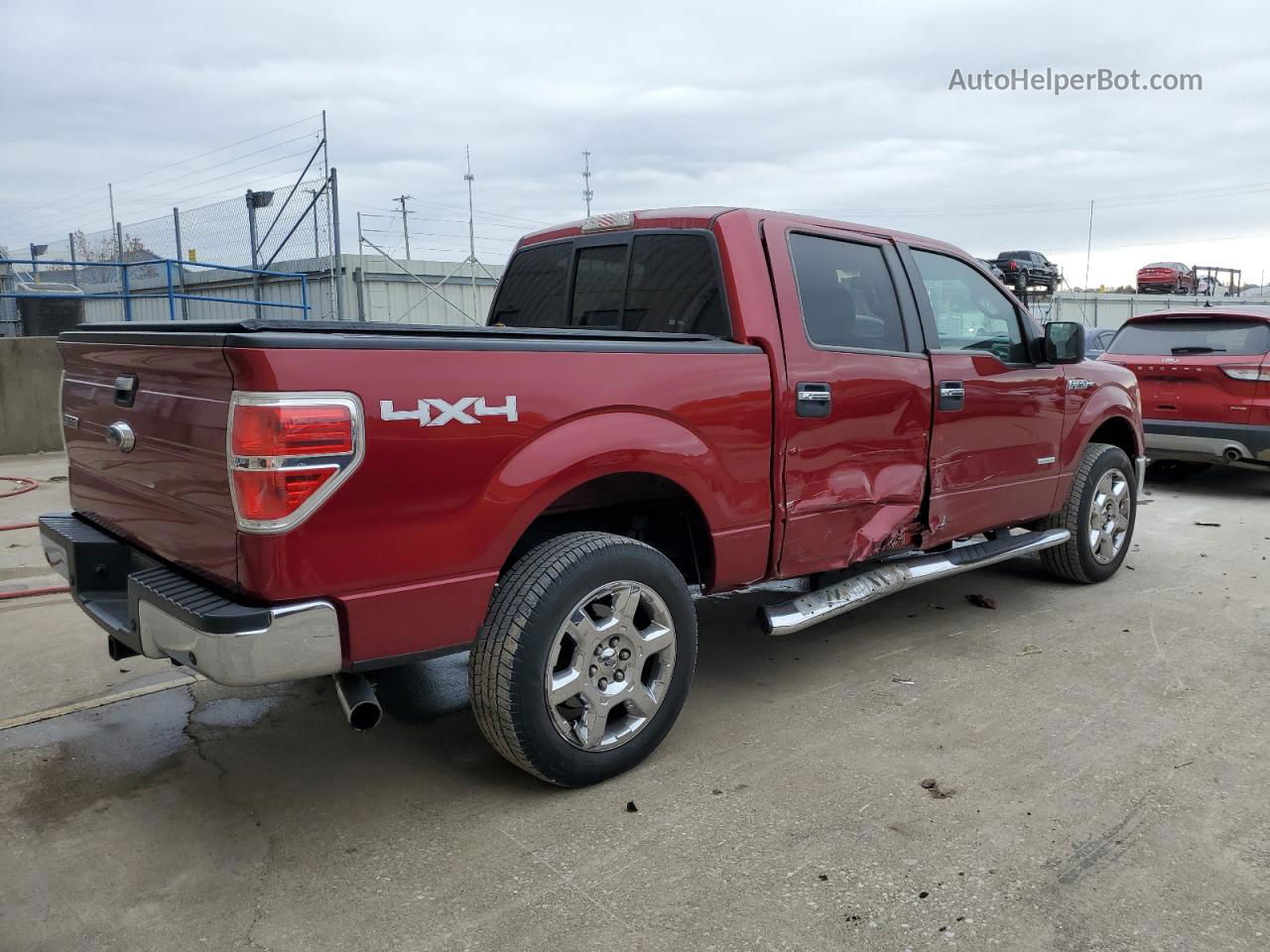 2014 Ford F150 Supercrew Red vin: 1FTFW1ET1EKF44780